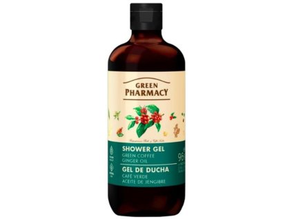 green pharmacy green coffee ginger oil sprchovaci gel 500 ml