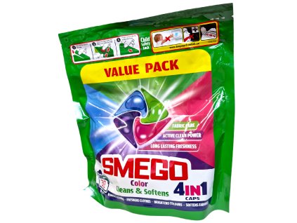 smego color cleans soften 4 in 1 kapsule na pranie 32 ks
