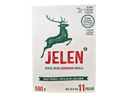 jelen prasok na pranie s jadrovym mydlom 550 g 11 prani