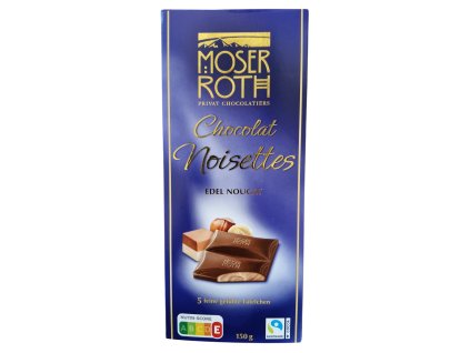 moser roth chocolat noisettes edel nugat mliecna cokolada 150 g