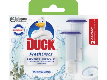 Duck fresh discs Eucalyptus WC gél na toalety (Náhradná náplň) 2 x 36 ml