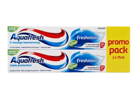 aquafresh triple protection freshmint zubna pasta 2 x 75 ml