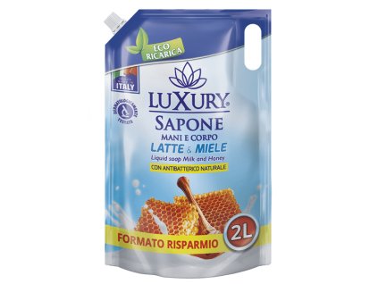 luxury latte e miele antibakterialne tekute mydlo na ruky a telo 2000 ml