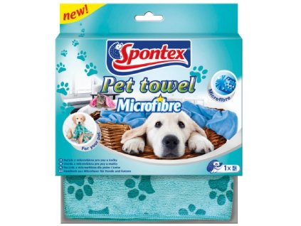 spontex uterak pre psy a macky z mikrovlakna 40 x 80 cm 1 ks modry