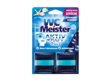 WC meister aktiv kraft 2 in 1 Oceán kocka do WC nádržky - 2 x 50 g