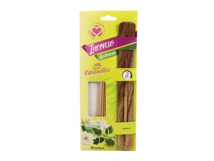 Citronella repelentné vonné tyčinky (40 ks) + stojan