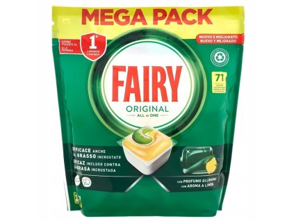 fairy original all in one citron tabletky do umyvacky riadu 71 ks