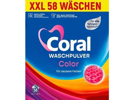 Coral color prášok na pranie 3,77 kg 58 praní