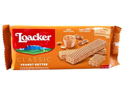 loacker classic peanut butter plnene oblatky 135 g