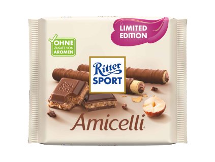 (DE) Ritter Sport Amicelli mliečna čokoláda so sušienkami - 100 g