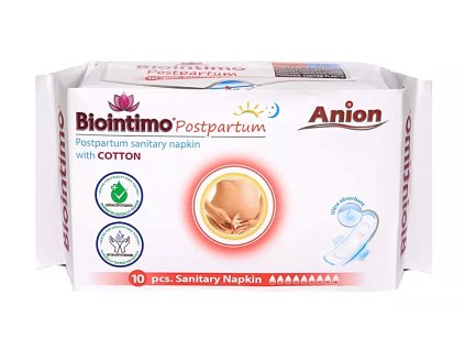 Biointimo Anionové popôrodné hygienické vložky - 10 ks