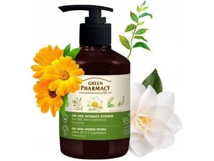 green pharmacy tea tree gel intimna hygiena s upokojujucim ucinkom 370 ml