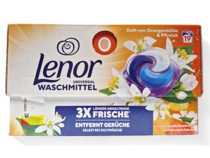 (DE) Lenor Orangenblute & Pfirsich 3 x frische kapsule na pranie - 19 ks