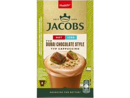 Jacobs Cappuccino Hot&Cold Dubai chocolate style instatný nápoj - 8 x15 g (120g)  g