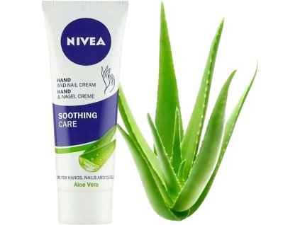 (DE) Nivea hand & nail Aloe vera krém na ruky a nechtovú kožu - 75 ml