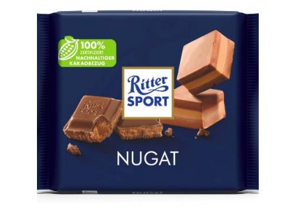 ritter sport mliecna cokolada nugat 100 g