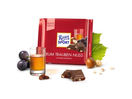 ritter sport mliecna cokolada s jamajskym rumom 100 g