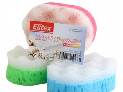 Kúpeľová hubka masážna ELITEX 1 ks