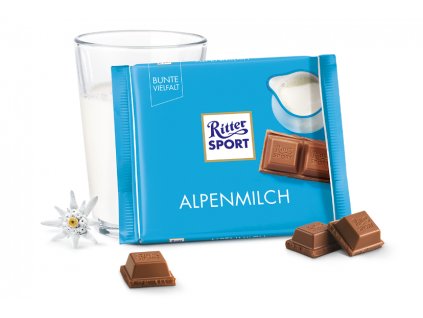 ritter sport mliecna cokolada alpenmilch 100 g
