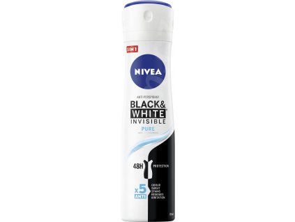 nivea black white invisible pure damsky antirespirant 150 ml