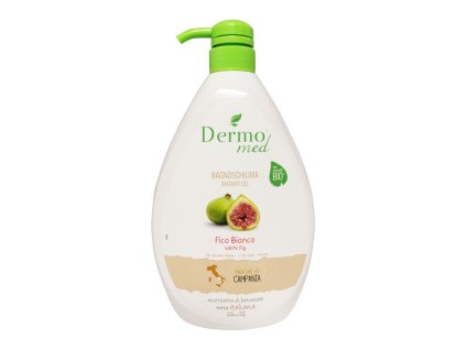 sprchovy gel a pena do kupela dermomed bio white fig biela figa s pumpickou 1000 ml