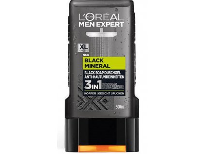l oreal pansky sprchovy gel men expert black mineral 3v1 300 ml