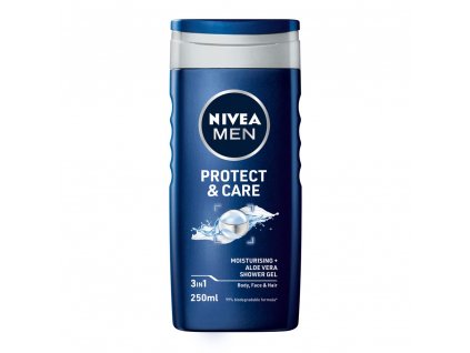 Nivea men Protect & Care 3 v 1 pánsky sprchový a vlasový šampón - 250 ml