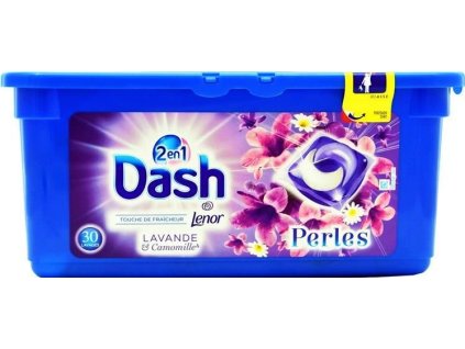 kapsule na pranie dash 2 v 1 levandula a kamilka 30 ks