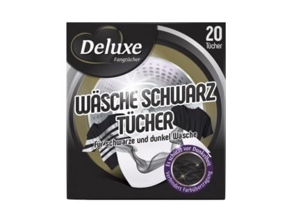 obrusky na zachytavanie farieb do pracky deluxe wasche schwarz na cierne pradlo 20 ks