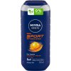 Nivea men Sport 24h Fresh Effect 3in1 pánsky sprchový a vlasový šampón - 250 ml