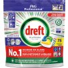 Dreft Platinum All in one Citron tabletky do umývačky riadu - 75 ks