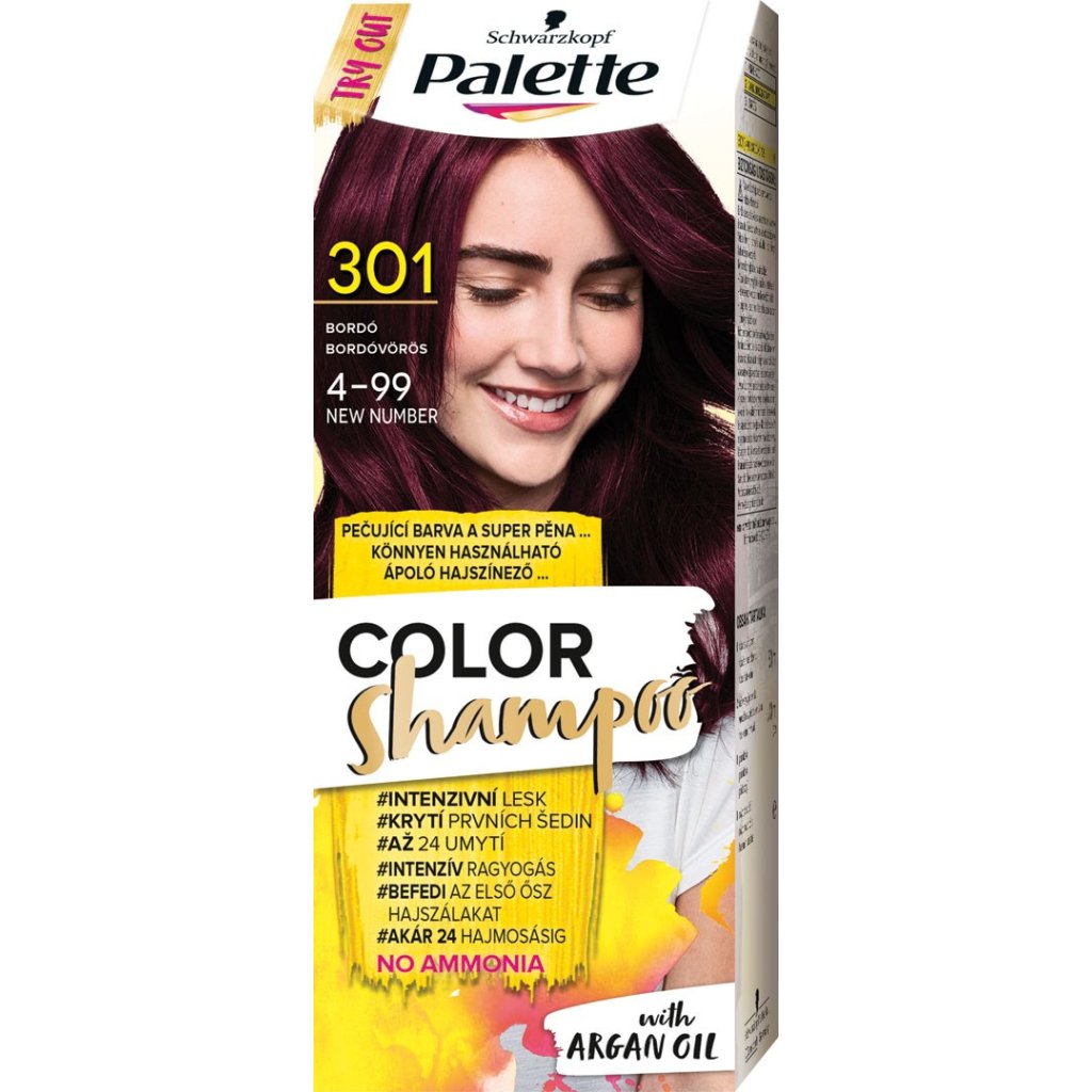 Palette Color Shampoo 301 / 4-99 bordó