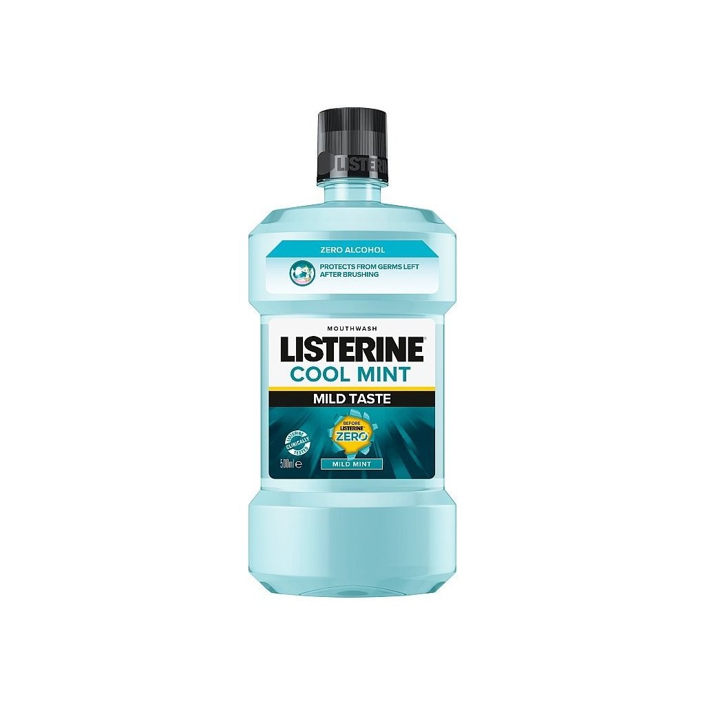 Listerine ústna voda 500ml  Cool Mint Milder Taste