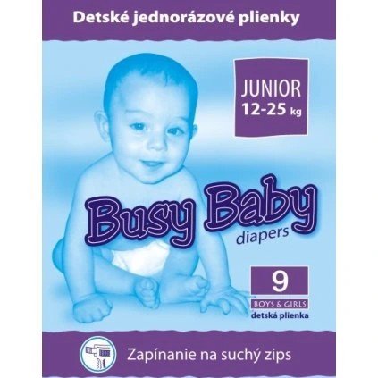 Busy Baby plienky 12-25 kg 9 ks
