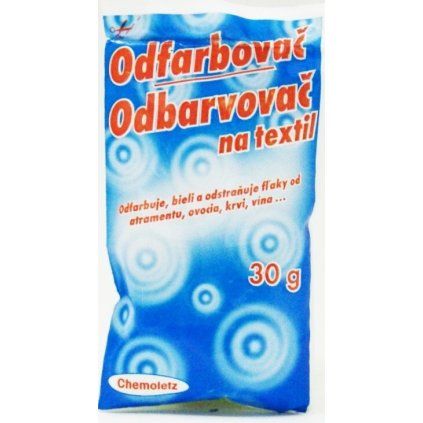 odfarbovač na textil 30g
