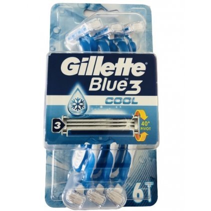 32770 gillette blue 3 cool holiaci strojcek 6ks