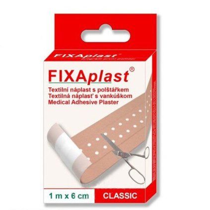 Fixaplast náplasť Classic 1m x 6cm nedelená