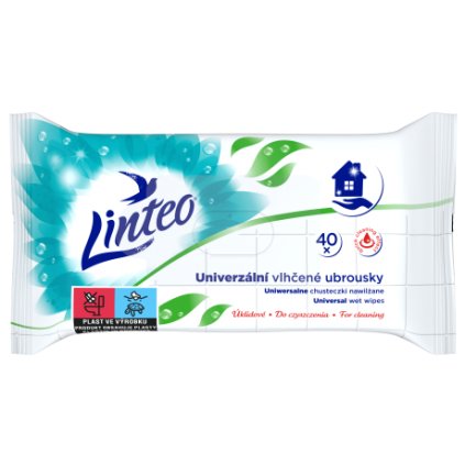 Linteo Vlhčené upratovacie obrúsky univerzálne – 40 ks
