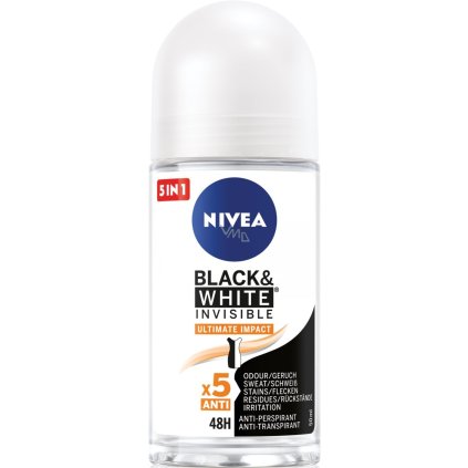 139229 139229 nivea black white invisible ultimate impact antiperspirant roll on 50ml