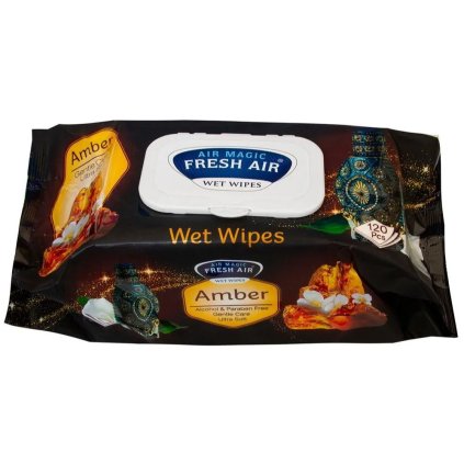 Fresh air Vlhčené utierky Amber 120ks