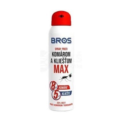 BROS – spray proti komárom a kliešťom MAX 90 ml