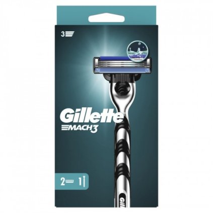 Gillette Mach3 Strojček + 2ks náhradné hlavice