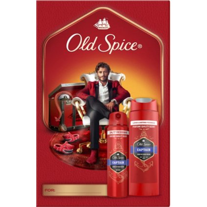 Old Spice Captain DK sprchový gél 250ml + spray 150 ml