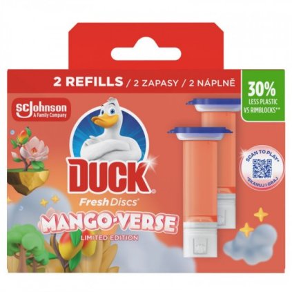 Duck Fresh discs DUO 2x36ml Mango - Verse čistič WC