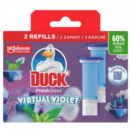 Duck Fresh discs DUO 2x36ml Virtual Violet čistič WC