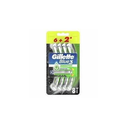 158677 gillette blue 3 sensitive 6 2 ks
