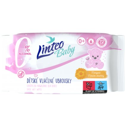Linteo vlhké soft and cream detské 72ks