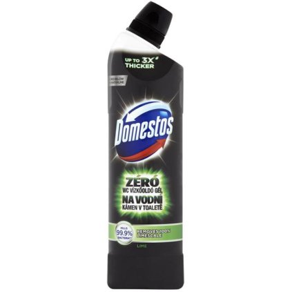 Domestos wc čistič 750ml Zéró Lime na vodný kameň v toalete
