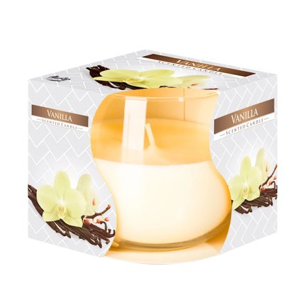 Sviečka aromatická v skle Vanilka 130g Bispol