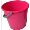 Vedro 10L EKO ružové s plastovou rúčkou